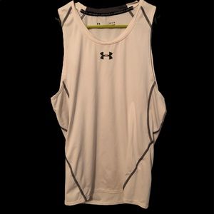 White HeatGear Under Armour Sleeveless Shirt